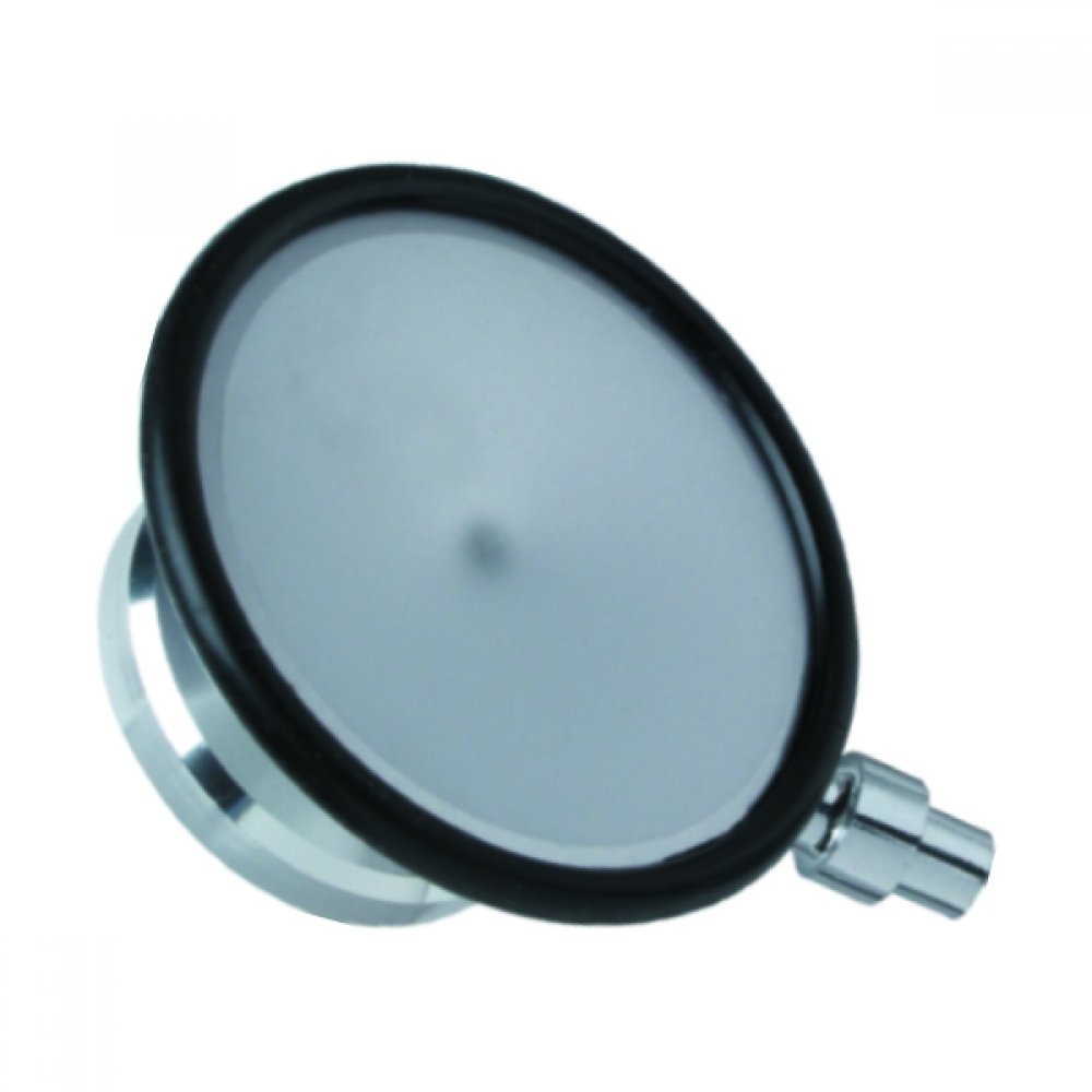 Stethoscope chest piece with diaphragm